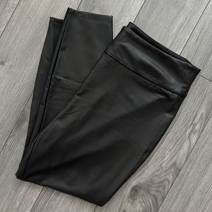 Reitmans Black Faux Leather Leggings (US 18)
